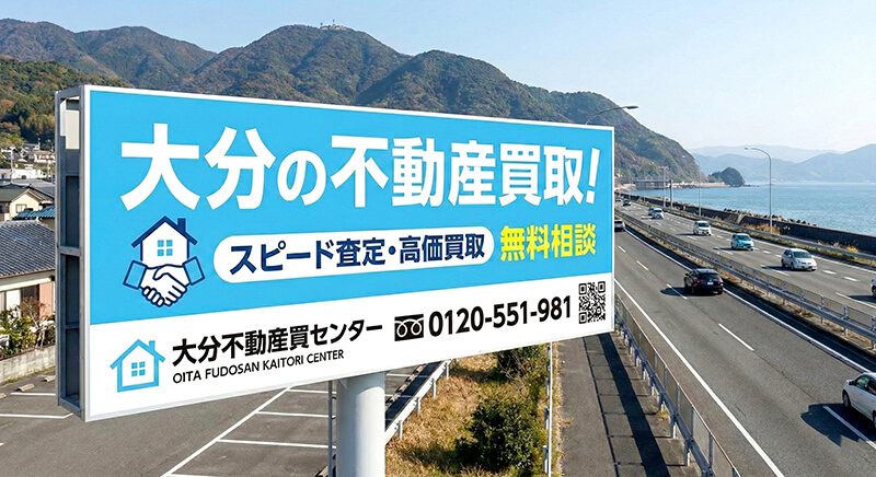 大分市 ロードサイド 大型看板