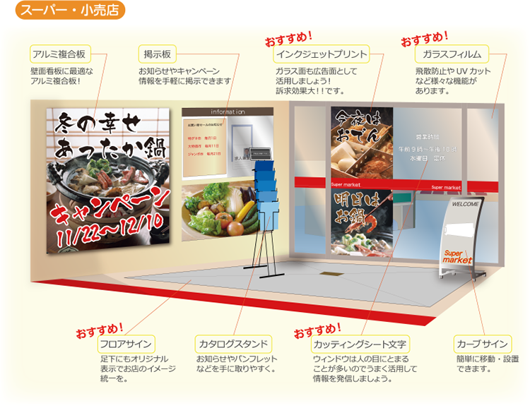 スーパー・小売店