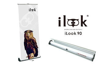 屋内用ロールアップバナースタンド i-LooK 90